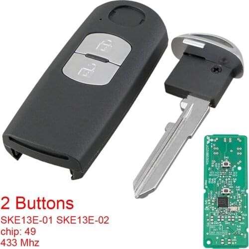 2 Buttons 433MHz Keyless Smart Remote Car Key Fob with ID46 PCF7952 Chip G8D-644M-KEY-E Fit for Mitsubishi Lancer Outlander ASX
