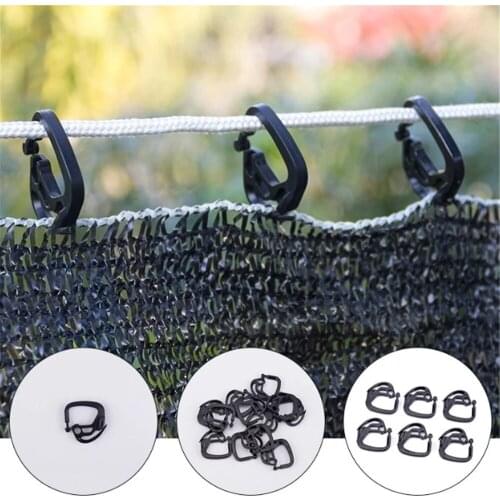 50pcs Garden Sunshade Net Hook Courtyard Shading Net Fixed Hook Holder For Poultry Aquaculture Fence Agriculture Greenhouse