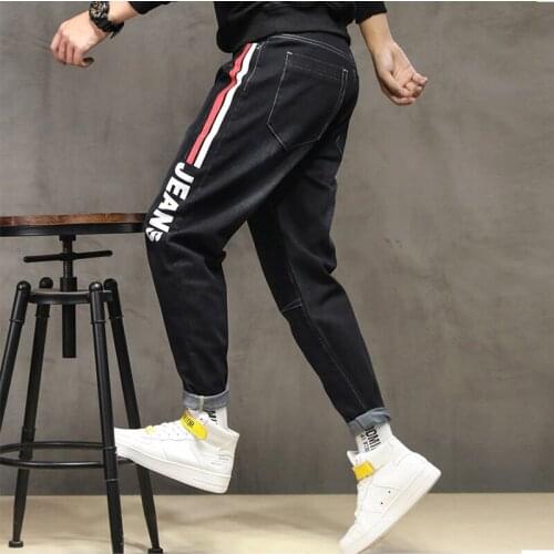 9XL 10XL Plus Size Summer High Quality Mens Baggy ripped solid Pants Cargo Male Casual Denim Fashion Mens Long Jeans Trousers