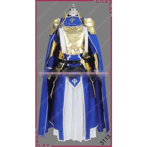 2019 Sword Art Online SAO ALO Alice Gold version custom made Halloween cosplay costume A