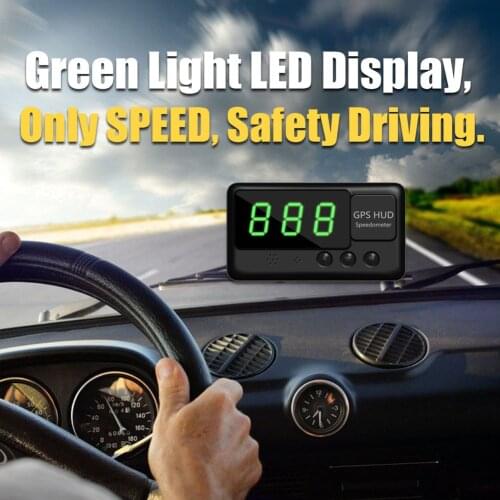 Car HUD Head-Up Display Speedometer Car Universal Projection Display GPS Satellite Head-Up Display C60 Car Electronics