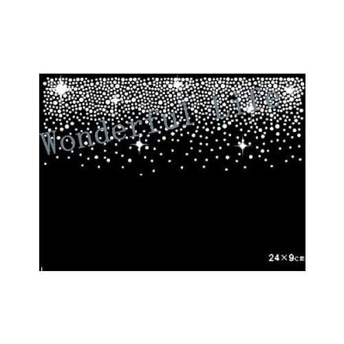 Free shipping rhinestones heat transfer design for clothing with fashion dots dots strips for dress