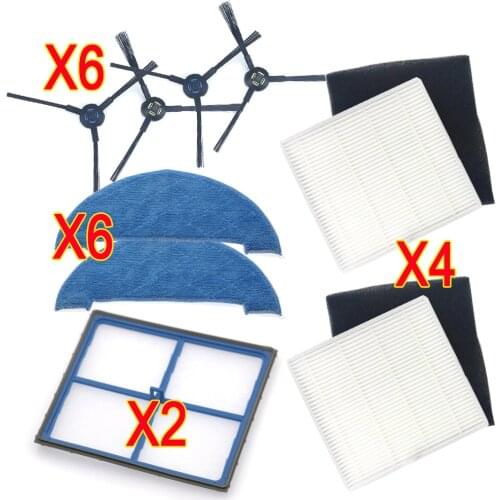 Hepa filter Side Brush Mop pad Primary Filter Replacement Kits for ilife V8 V8s X750 X800 X785 V80 vacuum cleaner part