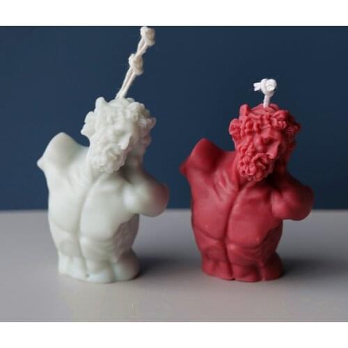 Laocoon Bust Candle Mold, Small Decoration of Model House, Scented Candle DIY Material, Plaster Mold Diy Candle Tools