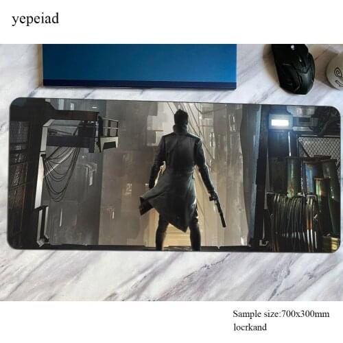 Deus Ex mats Natural Rubber gaming mouse pad big 700x300x4mm keyboard mousepad Kawaii notebook gamer accessories padmouse mat