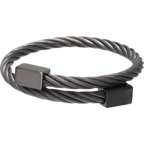 Mens Bracelets Goth Bangle Adjustable Opening Man Bangles Accessories Trernd Punk Cool Men Bracelet Stainless Steel Jewelry