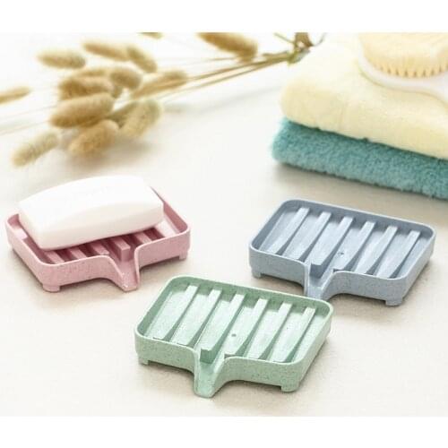 New Soap Box Drain Soap Holder Box Bathroom Shower Soap Holder Dish Storage Plate Tray Bathroom Supplies Bathroom Gadgets