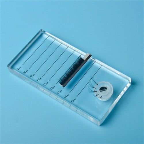 New 2 in 1 Acrylic False Eyelashes palette Stand Pad Pallet Lashes Holder with Lashes Extension Essential Tool