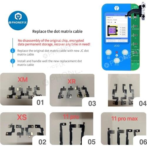 JC V1S Photosensitive Programmer Dot Projector Detection Board Fix for IPhone Face ID Move High Low Issue Dot Matrix Flex Cable