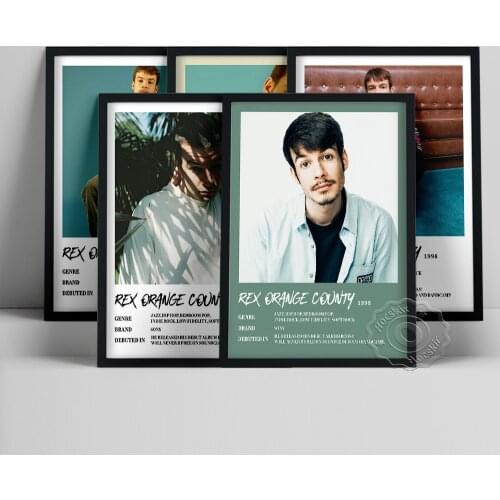 Rex Orange County Poster, Singer Orange County Wall Art, Music Star Rex Wall Painting, Handsome Boy Portrait Picture, Fans Gift