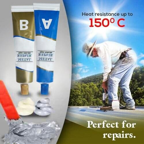 Industrial Repair Paste Glue Heat Resistance Cold Weld Metal Repair Paste Hot Adhesives & Sealers