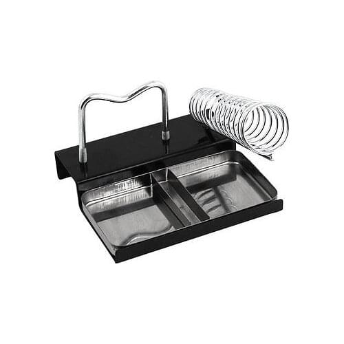 Rectangular Base Metal Spring Soldering Station Iron Stand Holder Bracket
