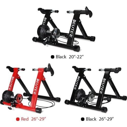 Foldable Magnetic Bike Trainer Stand Cycling Rack Indoor Bicycle Exercise Training Stand for 20-22 Inch / 26-29 Inch Bike Tires