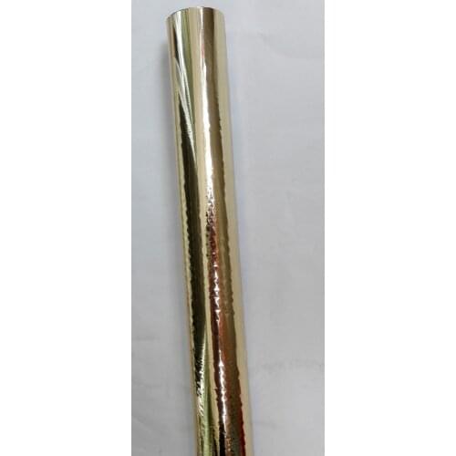Hot stamping foil light gold color 107-1 hot press on paper and plastic 64cm x120m