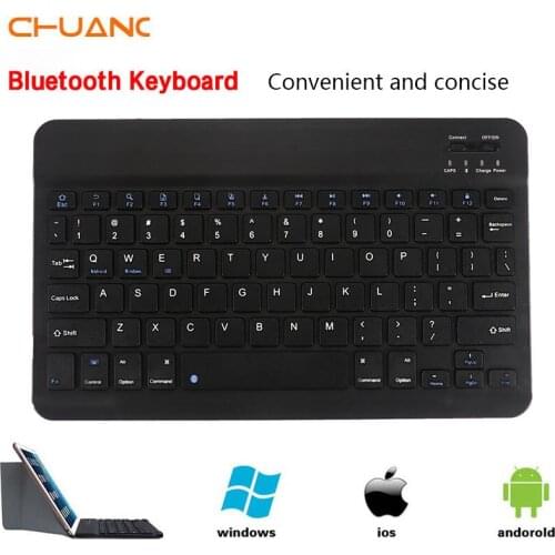 Ultra Slim Multimedia Aluminum Wireless Bluetooth Keyboard For IOS Android Windows Tablet PC For IPad Min Ibluetooth Keyboard