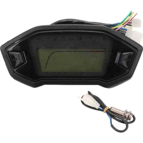 Universal Motorcycle Lcd Digital 13000Rpm Speeeter Oeter Backlight Motorcycle Oeter for 2-4 Cylinders Meter