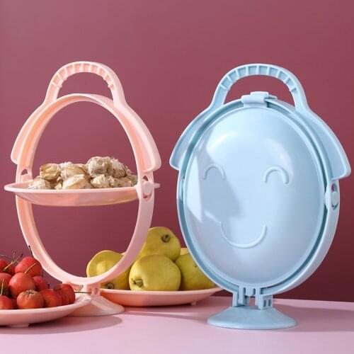 Rotating Cake Stand Plates With Handle Snack Plate Candy Dish Seeds Nuts And Dry Fruit Storage Box Wedding Candy Dessert Tray