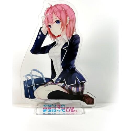 Yahari Ore no Seishun Love Comedy wa Machigatteiru Yuigahama Yui acrylic stand figure model plate holder cake topper anime