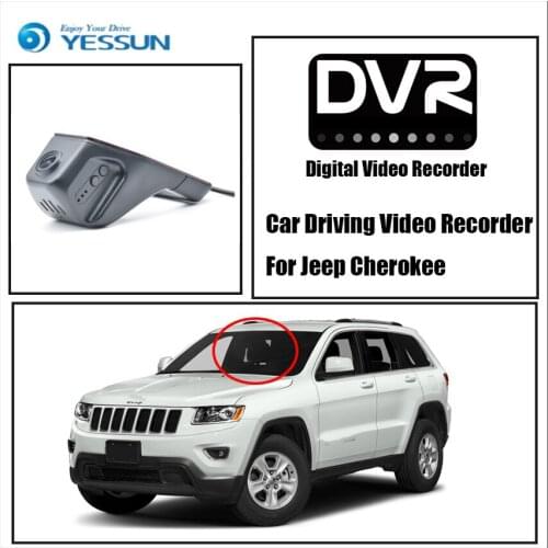 YESSUN Not Rear Back Camera Car DVR Driving Video Recorder For Jeep Cherokee - Front Dash Camera HD 1080P