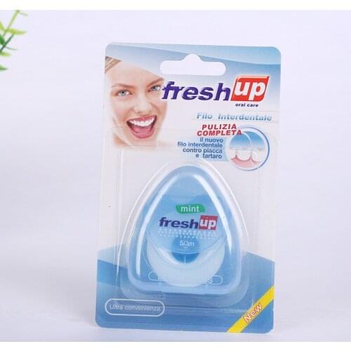 50M Micro Wax Peppermint flavor Dental Flosser Interdental Brush Teeth Stick Toothpicks Floss Pick Oral Hygiene Clean Wire