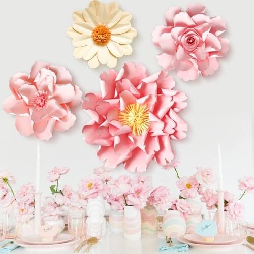 3 Dimensional Paper Flower Garland Wedding Flower Banner Artificial Flower for Wedding Bride To Be Party Decor Birthday Decor