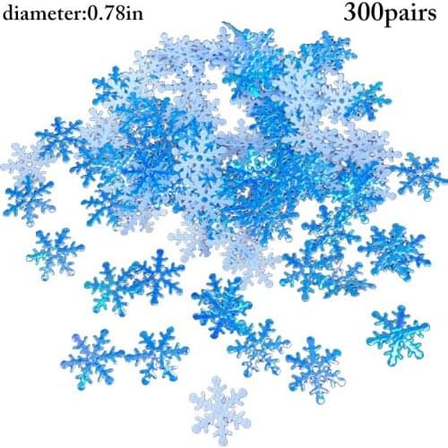 300Pcs/Lot Beautiful Christmas Snowflake Confetti Decor Glitter Confetti Table Confetti Photography Props Party Supplies