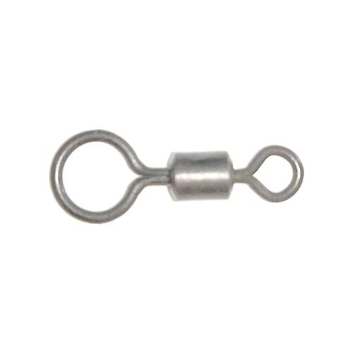 500pcs carp fishing terminal tackle big eye swivel matt black