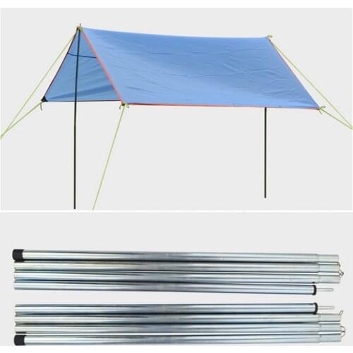 8PCS Outdoor Folding Ultralight Aluminium Alloy Sun Shelter Support Rod tarp Beach Tent pole Pole Reinforced