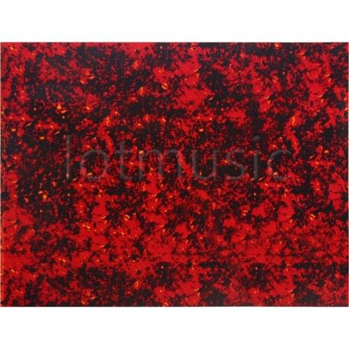 White Red 300mm x 230mm x 0.5mm Acoustic Guitar Pickguard Scratch Plate Sheets Blank With Adhesive Back Rosewood Tortoise Sapele