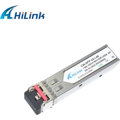 Free Shipping! Dual LC 1.25G 1430nm 40km CWDM SFP Transceiver with DOM Function