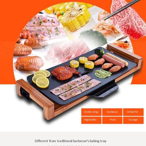 Smokeless safe barbecue machine ceramic electric barbecue Home non-stick baking pan Indoor oven Barbecue pot Delicious food