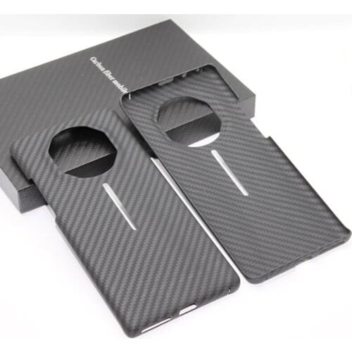 CF Skin Carbon fiber phone case For HUAWEI Mate 40 RS Super light, thin, high strength protective shell Aramid fiber material