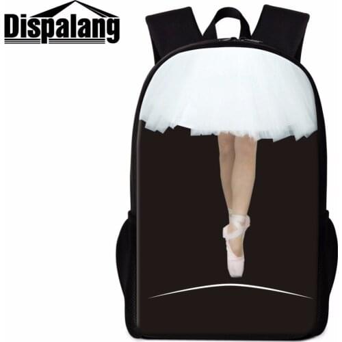 Dispalang Stylish School Backpack Patterns Ballet Girls Bookbags for Teens Children Day Pack Primary Student Shoulder Mochilas