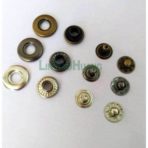 DIY 60sets/lot 4 part brass metal snap button 16mm Bubble fastener black/nickle/Bronze Jacket fastener free shipping and Tools