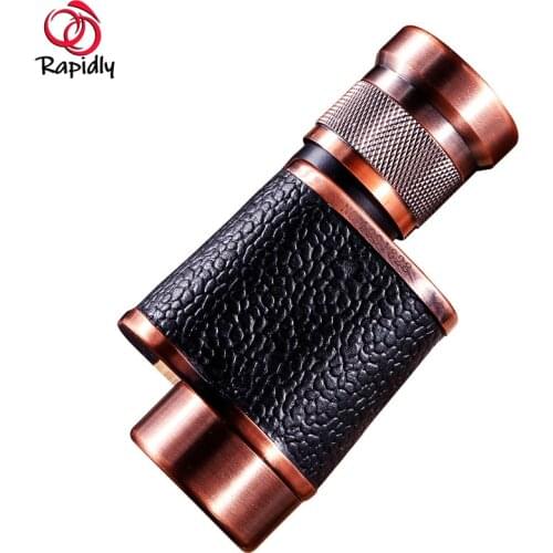 HD Low Light Night Vision Mini Pocket Telescope Zoom Monocular Outdoor Hunting Camping Telescope Monocular 8x24 for Smartphone