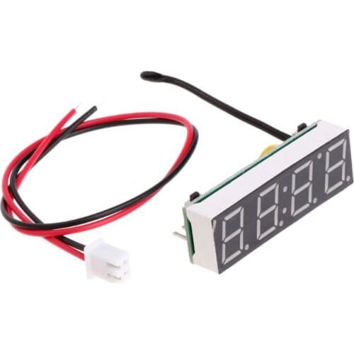 2021 New Digital Car LED Electronic Clock Time Temperature Voltage 3 in 1 Meter 12V 5-20V