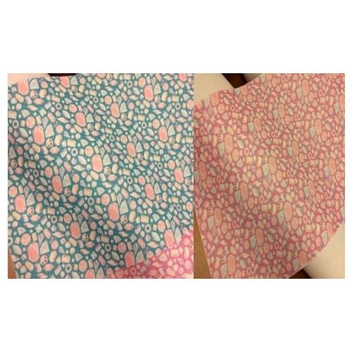 New 2 Colors Extremely Soft Pretty Diamond Printed Polyester Felt 15x15cm, Fieltro feltro