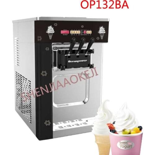 OPF3032DA 2*6.5L Soft ice cream machine Desktop stainless steel frozen ice cream maker 220V/50Hz 2500W 1pc
