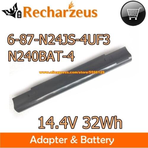 Sunshine 14.4V 32Wh For Clevo N240BAT-4 battery 6-87-N42JS-4UF SYSTEM76 Lemur Laptop Battery N240JU lemu8 N240PU N240WU N751BU