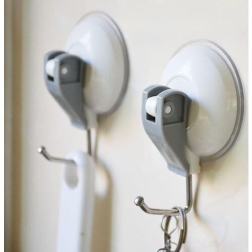 3KG Max Payload Home Accessories Vacuum Suction Cup Hooks Kitchen Bathroom Organizer Strong Heavy Duty Adhesive Wall Hooks