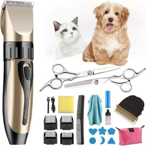 Professional Pet Dog Hair Trimmer Animal Grooming Clippers Cat Cutter Machine Shaver Electric Scissor Clipper Barber Hairdresser