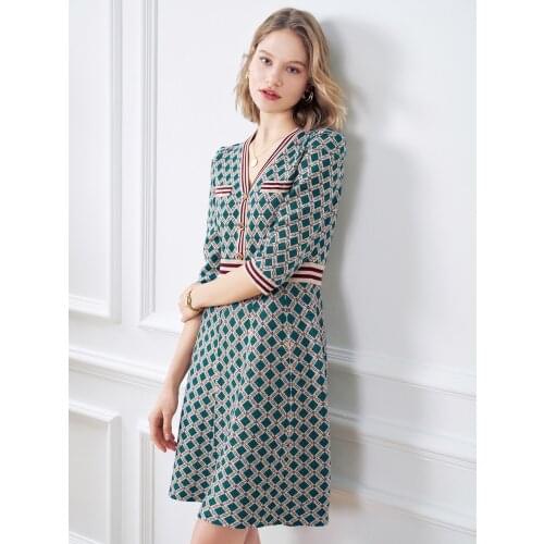 Модные платья в клетку QueMayRee China At AliExpress