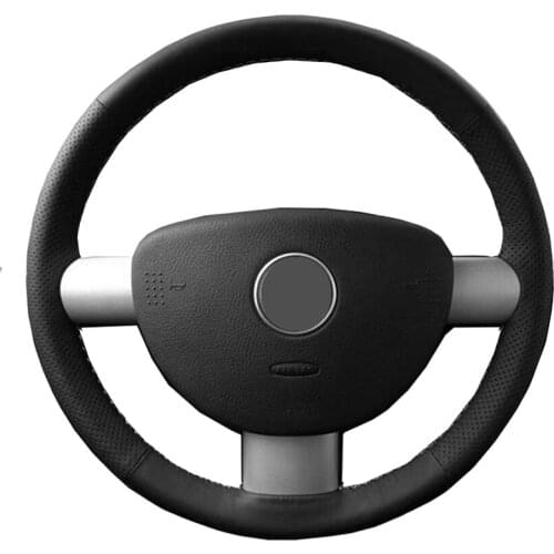 Hand Sew Car Steering Wheel Cover Wrap Leather Suede Braid Volant For Volkswagen VW Beetle New Beetle 2000- 2010 Funda Volante