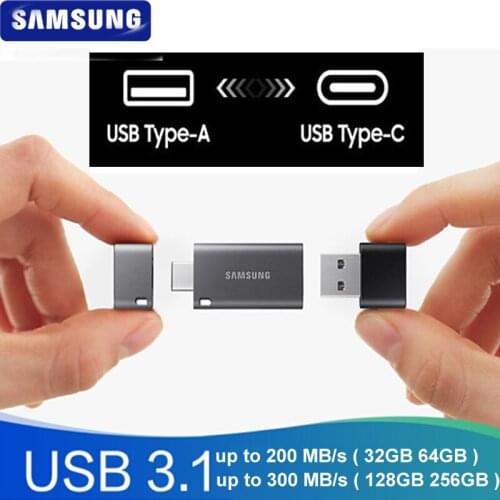 SAMSUNG Type-C USB3.1 32GB 64GB up to 200MB/s USB Flash Drive 128GB 256GB up to 300MB/s memory disk For Phone Table Notebook