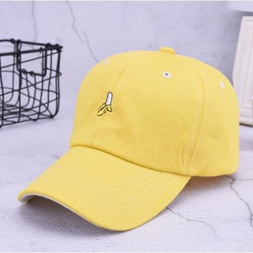 Seioum New Spring Fruit Fresh Cute Lovely Color Girls Youth Baseball Cap Hat Summer Lovely Orange Yellow Caps best for beach