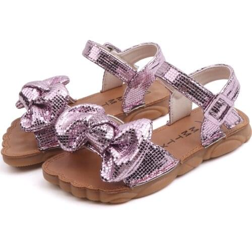 Skoex Girls Fashion Princess Sandals Children Summer Soft Breathable Sandals Flat Open Toe Toddler Little Girls Casual Shoes