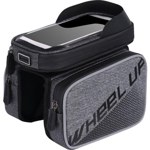 Wheel Up Bicycle Chartered Front Bag Mountain Bike Touch Screen Front Beam Bag Upper Tube Bag Waterproof Saddle Riding Bag