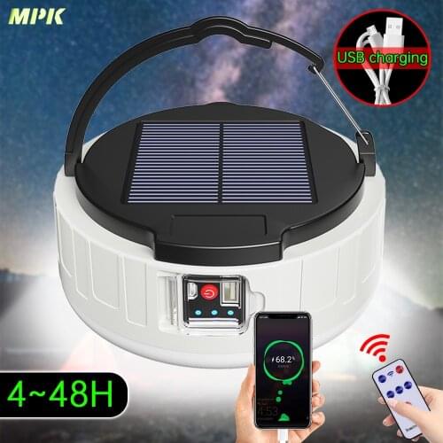 LED Camping Light USB Portable lighting Phone Charge Solar Camping Lantern LED Lantern Outdoor/Tent/Hiking/Fishing Waterproof