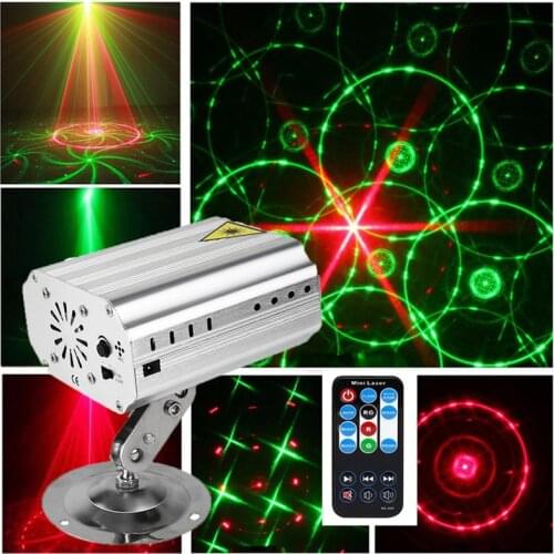 30W Voice Control Music Rhythm Stage Light LED Laser Projector DJ Disco Light Club Dancing Party Lights Stage Effect Lighting