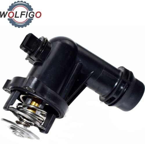 WOLFIGO Engine Thermostat with Housing For BMW 3 Series Compact E46 316i 318i E36 Z3 11531436042 11531437085 11 53 1 436 042